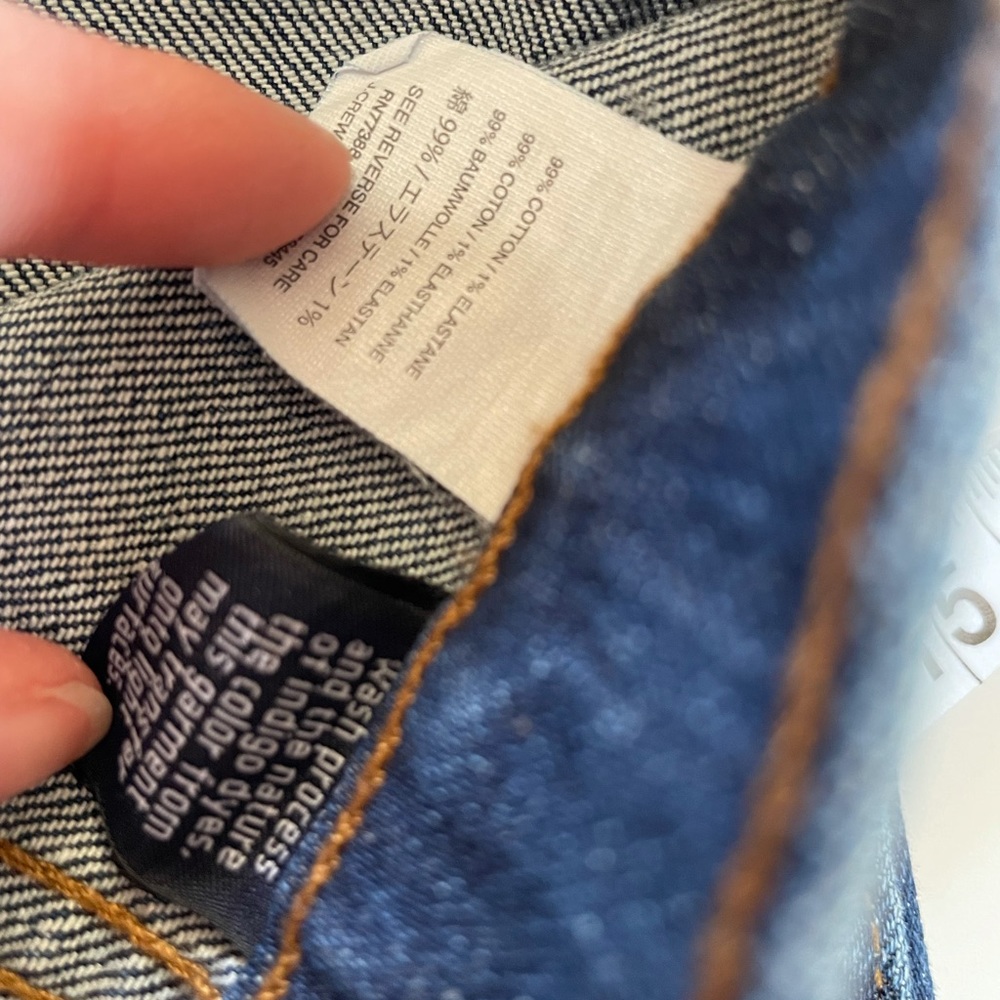 J Crew Denim Skirt XS Flare Mini with Button down Size 26 - Picture 6 of 8